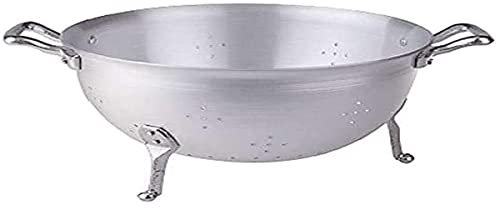 Pentole Agnelli Colapasta a 3 Piedi, in Alluminio BLTF, con 2 Maniglie in Acciaio Inossidabile, 24 cm, Argento