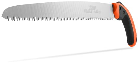 STOCKER - Profi Handsäge Maestral 300 mit 30cm Hard-Chrome-Klinge, ergonomischer TPA-Griff, inklusive robustem Gürtelköcher, ideal für präzisen Baumschnitt und Gartenarbeit