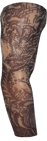 Fake Tattoo Sleeve Adults Halloween Wearable Arm Cover Prank Temporary Body Art Fancy Dress Costume Skeleton (T67)
