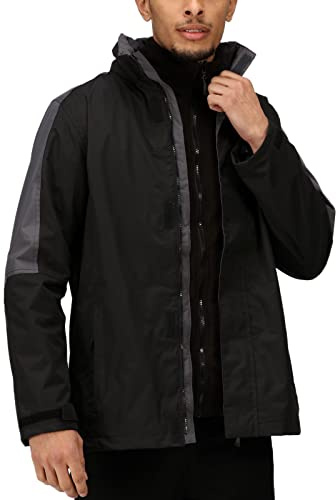 Regatta Professional Men's Defender III Waterproof 3 In 1 Jacket, Pour des hommes, Black, M