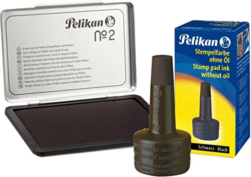 PELIKAN Stempelkissen 7 x 11 schwarz 2 obeb11 79558 Schreibwaren