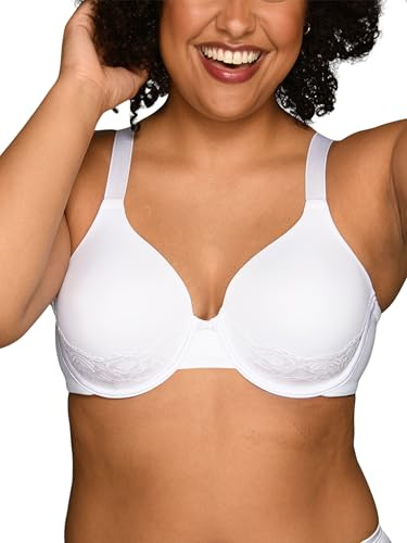 Vanity Fair Women's Beauty Back Full Coverage Underwire Bra,Star White,36C