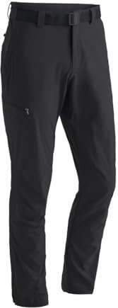 Maier Sports Torid Slim, Herren Wanderhose, Wasserabweisende Outdoorhose für Trekking und Hiking, Enganliegender Schnitt, PFC-frei, mSTRETCH pro 4 & Dryprotec, Schwarz, 98 (W33/L34)