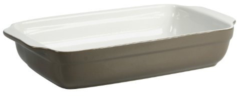 CREALYS 512731 - Pirofila per sformati, in Ceramica, Squadrata, 31 x 18,5 x 5,5 cm, Marrone Talpa