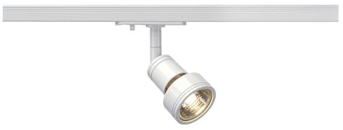 SLV PURI spot per binario monofase 230V, QPAR51, bianco, max. 50W, incl. adattatore monofase