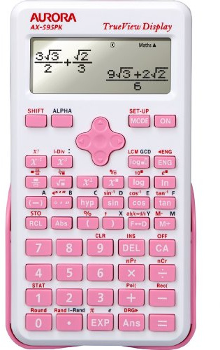 Aurora AX-595PK Vetenskaplig miniräknare - Rosa
