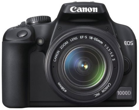 Canon EOS 1000D SLR Fotocamera Digitale Reflex 10 Megapixel + Obiettivo EF-S 18-55mm