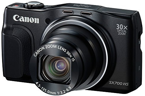 Canon Powershot SX700HS Appareil Photo numérique Compact Ecran 3'' (7,6 cm) 16,1 Mpix Zoom Optique 30x USB Noir