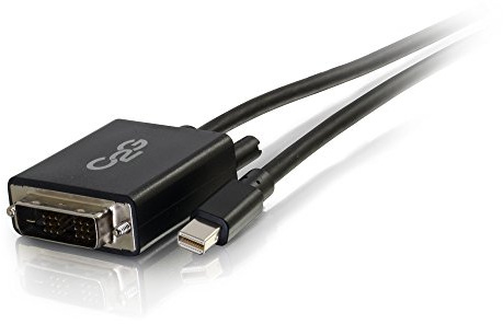 C2G Mini Display Port Adapter, Display Port to DVI, Male to Male, Black, 6 Feet (1.82 Meters), Cables to Go 54335