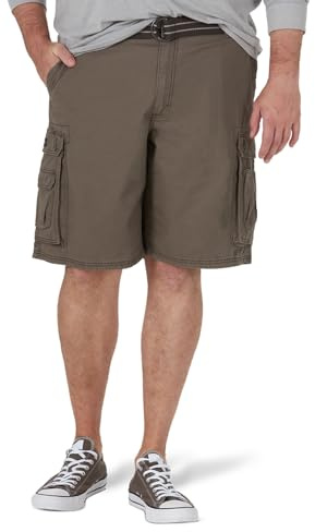 Lee mens Dungarees New Belted Wyoming cargo shorts, Vapor, 36 US