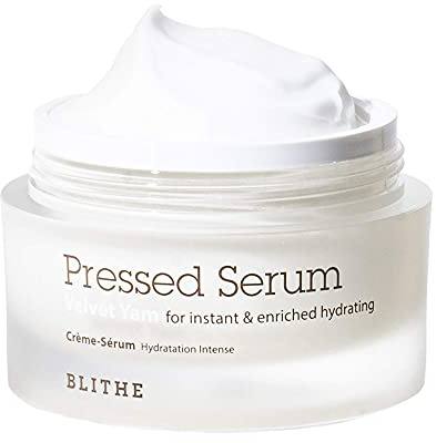 BLITHE Pressed Serum Velvet Yam – Feuchtigkeitsspendendes Serum mit 68,79 % Wild Yam, cremige Textur, vegan, geeignet für empfindliche Haut, koreanische Hautpflege (50 ml)