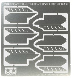 Tamiya - 74097 - Accessoire pour Maquette - Scies Fines A Détourer