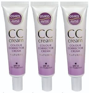 Multi Pack Offer 3 X Osiris CC Cream Natural with SPF15 - 35ml Each