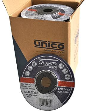 25 Stück Schruppscheibe Ø 125mm für Winkelschleifer T27 gekröpft Schleifmopteller