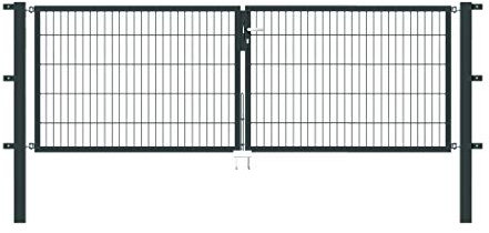 Alberts 650346 Doppeltor Flexo mit Zubehör | verschiedene Breiten und Höhen | anthrazit | Breite 300 cm | Höhe 100 cm