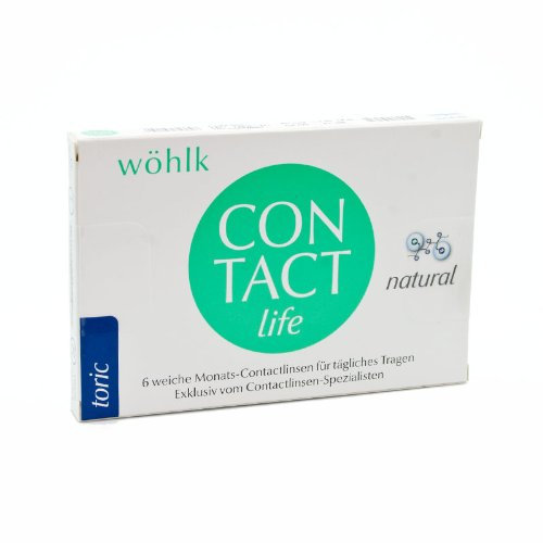 Wöhlk Kontaktlinsen Contact Life Toric - 6er Box (-2,5 -0,75x180)