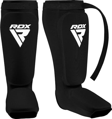 RDX Boxing MMA Shin Guard Martial Arts Kick Boxing Shin Guards Shin on Legguards (CE Approved Heinigt by Satra)