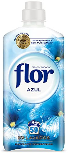 Flor - Suavizante para la Ropa Concentrado, Aroma Azul - 59 Dosis