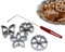 4 St Traditionelle Teigform, Schwedische Rosetten (2 cm) Hworost Form, Rosettenwaffeln, Rosetteneisen, Frittierte Waffeln, Tauchform, Waffeleisen, Backen, Waffelbäckerei, Spreewaldschleifen, Chworost