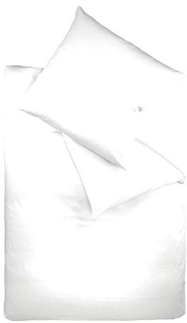 fleuresse 9200 Colours Interlock Jersey Bettwäsche aus 100% Baumwolle, Ökotex Standard 100, 135 x 200 cm, weiß