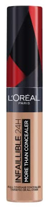 L'Oréal Paris Correttore Liquido Infaillible 24h More Than Concealer, Coprenza Elevata a Lunga Tenuta, Tonalità: 328.5 Crème Brulée