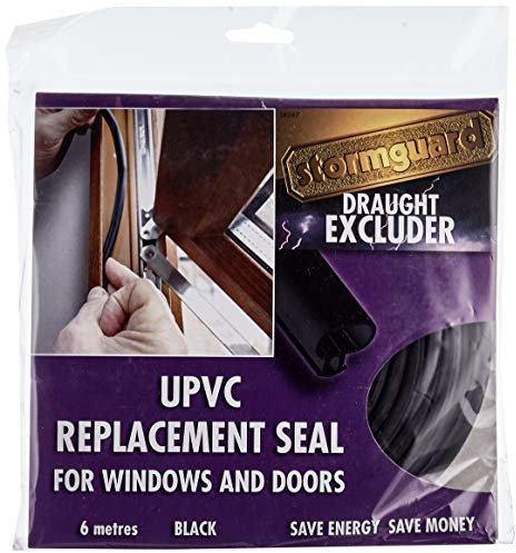STORMGUARD 6 m Black 05SR397006MB UPVC Replacement Push in Seal