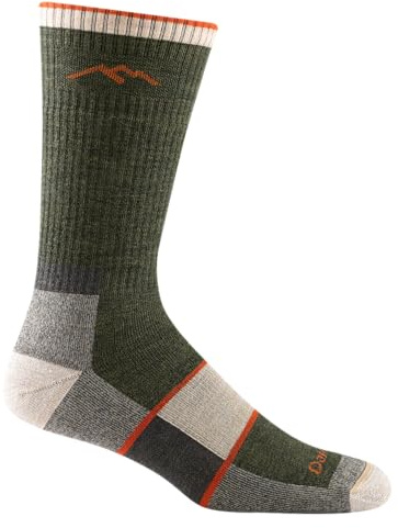 Darn Tough Vermont Men's Hiker Boot Full Cushion Midweight Hiking Socks | Olive | Large
