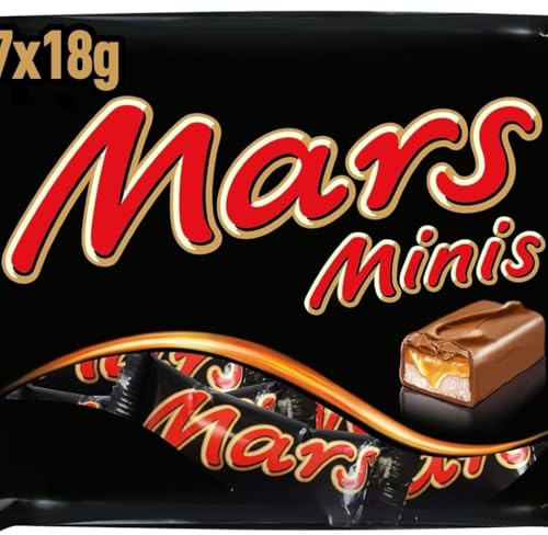 Mars - Minis Barres Chocolat au Lait et Caramel - 17 Minis Barres - Sachet de 333 g