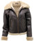 Frauen braun B3 WW2 Ingwer Wirklich dick Schaffell Leder Fliegende Jacke M