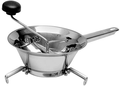 Home Trio Passaverdura con 3 Dischi, Acciaio Inox, 24 cm