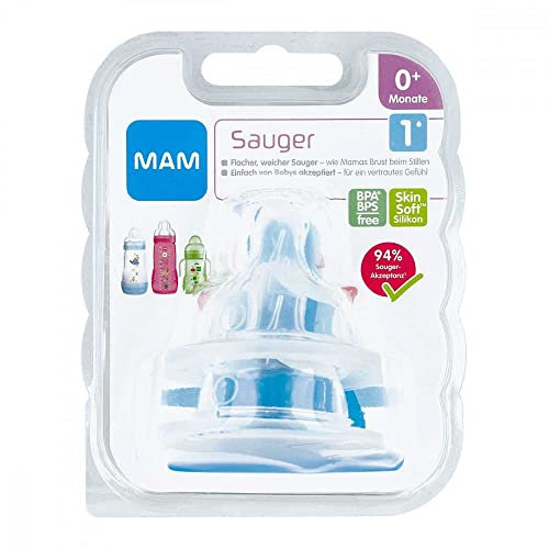MAM Sauger Gr.1 0+ Monate Silikon 2 St