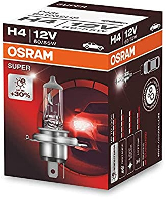 OSRAM 64193SUP Super H4 Car Lamp, 12 V, 60/55 W