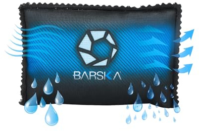 BARSKA Rechargeable Desiccant Dehumidifier - Safe Moisture Absorber for Home Closets, Gun Safes, Basement, Garage, Cars - Microwaveable - Portable Blue Dehumidifying Solution