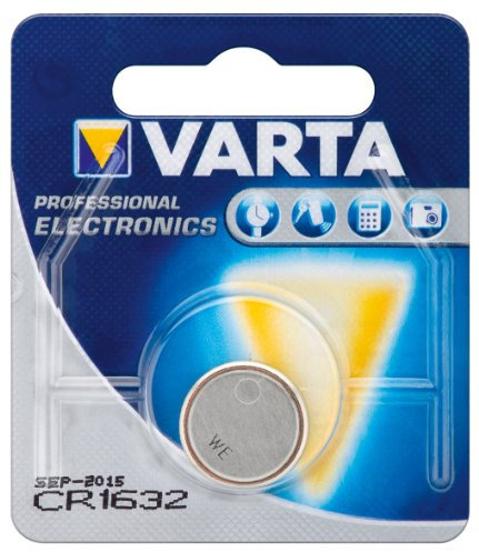 VARTA KNOPFZELLE CR1632 - 156.68.76 - 1 STÜCK BLISTER für Autoschlüssel, Taschenrechner, Kameras, Uhren oder andere elektronische Anwendungen -