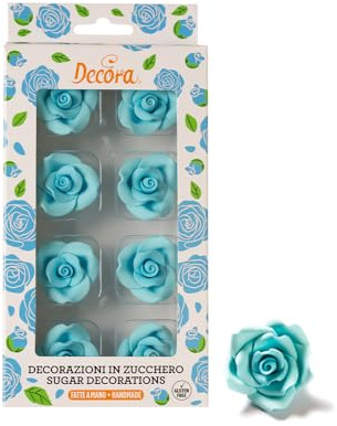 Decora 0500370 Lot de 6 grands rose bleu