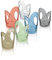 Fratelli Guzzini Feeling Set Reggi Bicchieri, SMMA, Multicolore, 3.2 Inches Inches, 6 unità