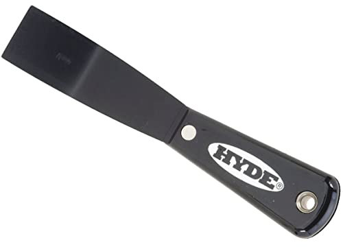 Hyde 02070 1-1/4 Stiff Black & Silver Bent Blade Putty Knife