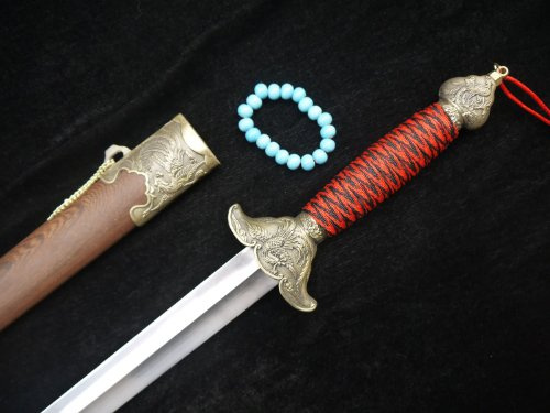 Tai Chi Sword/Training Sword/Stainless Steel Blade/Rosewood Scabbard/Phoenix Pattern