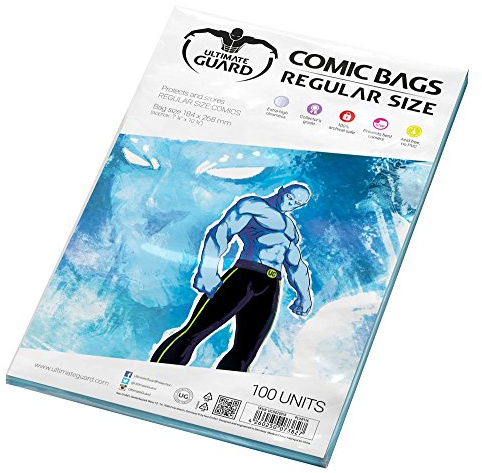 Ultimate Guard UGD020018 - Comic Bags, Regular Size, 100 Stück