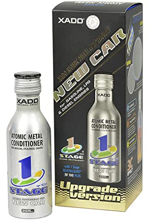 XADO 1 Stage New Car, aditivo para aceite de motor. Protege el motor, restaura las superficies y protege contra el desgaste. Con aditivo Revitalizant (para 3 a 10 litros de aceite)