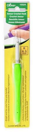 Clover 1053/K Amour Crochet Hook, Size K/6.5mm
