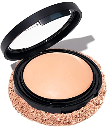 LAURA GELLER NEW YORK Baked Double Take Powder Foundation - Fair - Buildable Medium to Full Coverage - Matte Finish