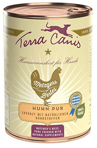 Terra Canis ren kyckling | 12 x 400 g hundmat våt