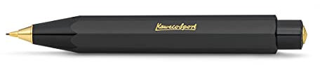 Kaweco CLASSIC SPORT Druckbleistift Black 0.7 mm HB I Mechanischer Bleistift aus hochwertigem Kunststoff in Klassischem Design I Druck-Bleistift nachfüllbar in Schwarz I Druckminenbleistift 10,5 cm