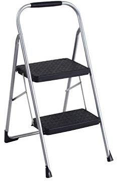 COSCO 2-Step Big Step, Steel Step Stool, Gray