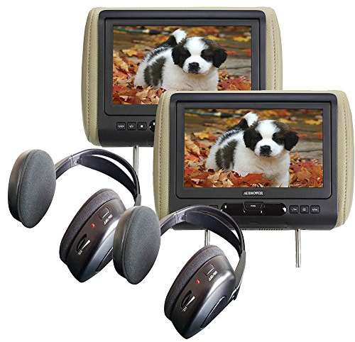 Audiovox Movies2Go - Two AVXMTGHR9HD 9 Headrest Monitor Systems w/Built in DVD Players