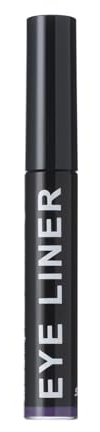 Purple liquid eye liner. Stong colour liquid eye liner with a fine brush applicator.
