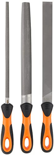 Bahco 1-473-10-2-2 Type of Cut-2 Ergo File Set, Multi-Colour, 250 mm, Set of 3 Piece