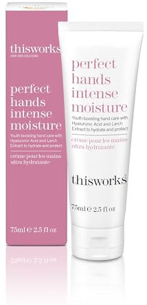 This Works Perfect Hands Intense Moisture, 75 ml - Hydrating Hand Cream Enriched with Larch Extract, Coconut and Fragranced Botanicals - Youth-Boosting Hand Moisturiser for Dry Skin