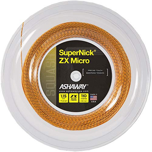 ASHAWAY SuperNick ZX Micro - Corda da squash da 110 m